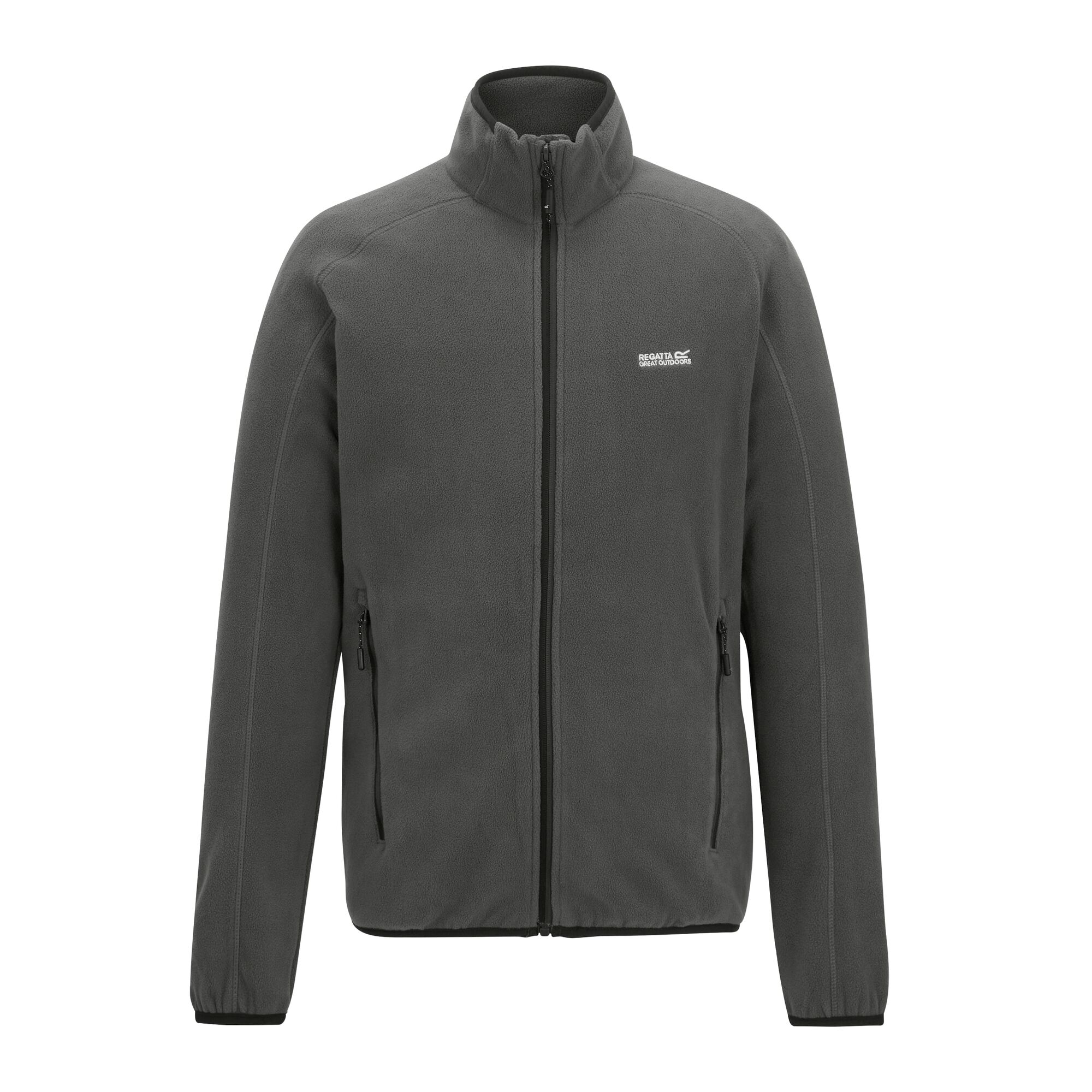 Regatta mens Hadfield full zip fleece seal grey RMA502_038